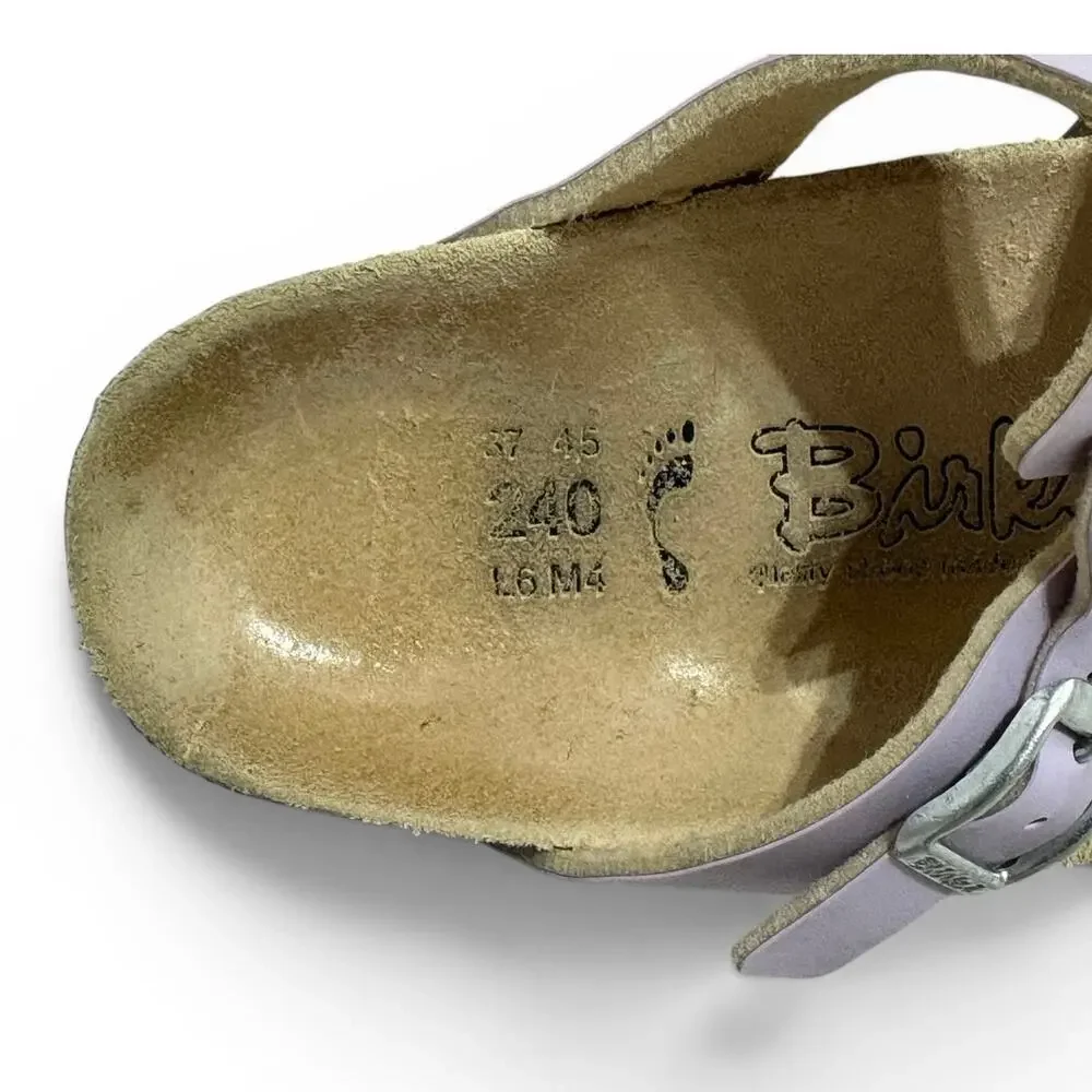Birki's Nias Birkenstock Footbed Sandals Alloy Lavender Size 37 US 6 - Picture 10 of 10